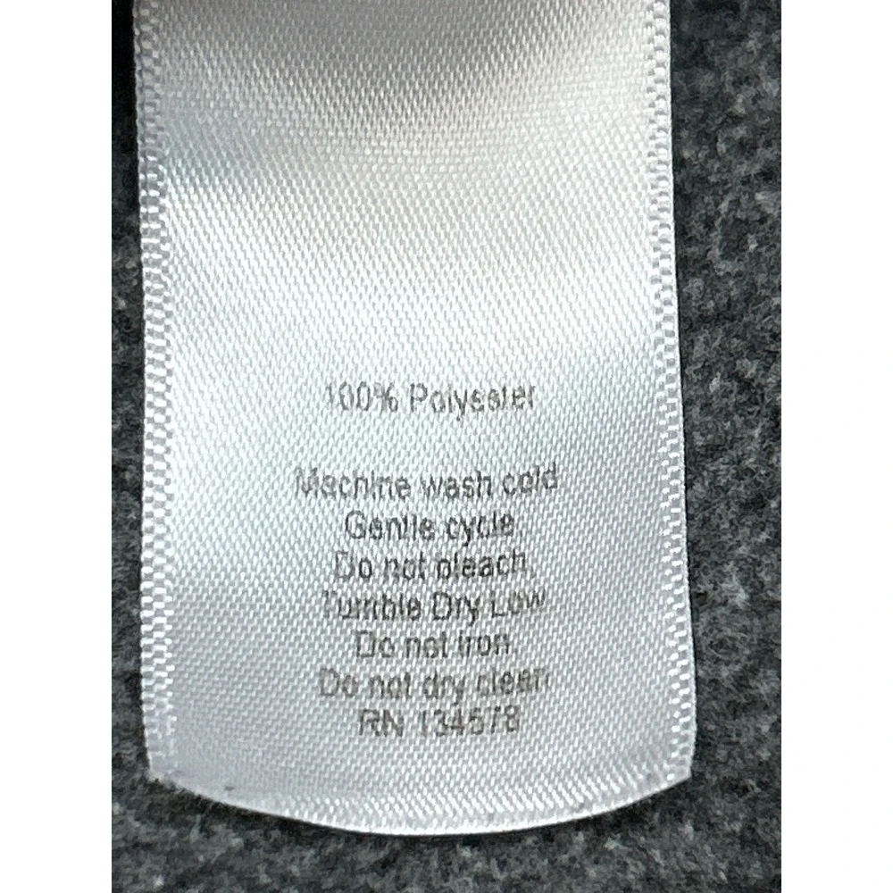 M Gray Fleece Mock Neck Gorpcore